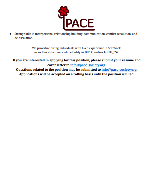 Job Openings PACE Society